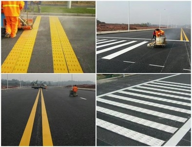 忻州忻州道路划线，热熔标线